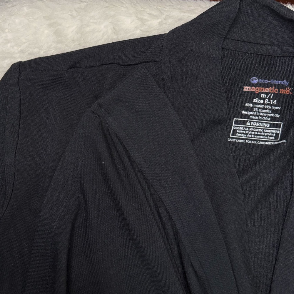 Magnetic Me Nursing Cover Cardigan M/L Black Modal Duster Maternity Magnetic - Picture 7 of 16